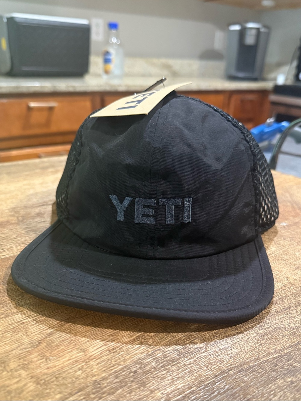 Yeti Black Mesh Logo Trucker Hat